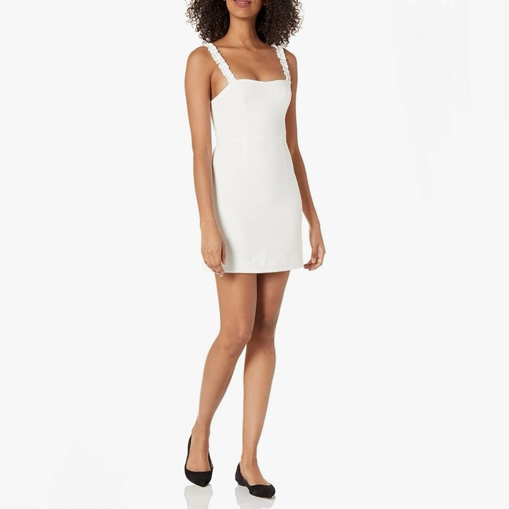 NWT French Connection Whisper Ruffle Sweetheart Dress
